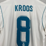 Shop 2017/18 REAL MADRID KROOS #8 HOME SHIRT (M) ADIDAS, classic football shirts, vintage football shirts & retro soccer jerseys at Cult Kits