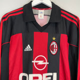 2000/01 AC MILAN REDONDO #16 L/S HOME SHIRT (XL) ADIDAS