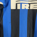 2007/08 INTER MILAN FIGO #7 *CENTENARY* HOME SHIRT (M) NIKE