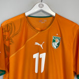 2010/11 IVORY COAST DROGBA #11 HOME SHIRT (L) PUMA
