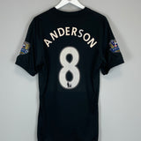 2009/10 MANCHESTER UNITED ANDERSON #8 *MATCH ISSUE* AWAY SHIRT (XL) NIKE