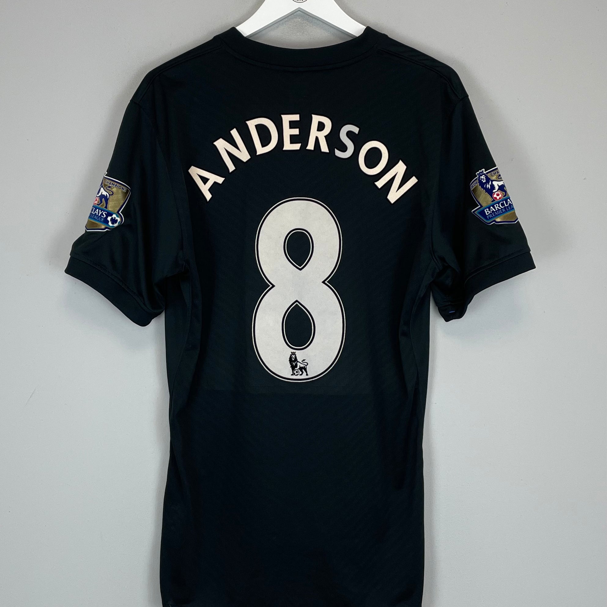 2009/10 MANCHESTER UNITED ANDERSON #8 *MATCH ISSUE* AWAY SHIRT (XL