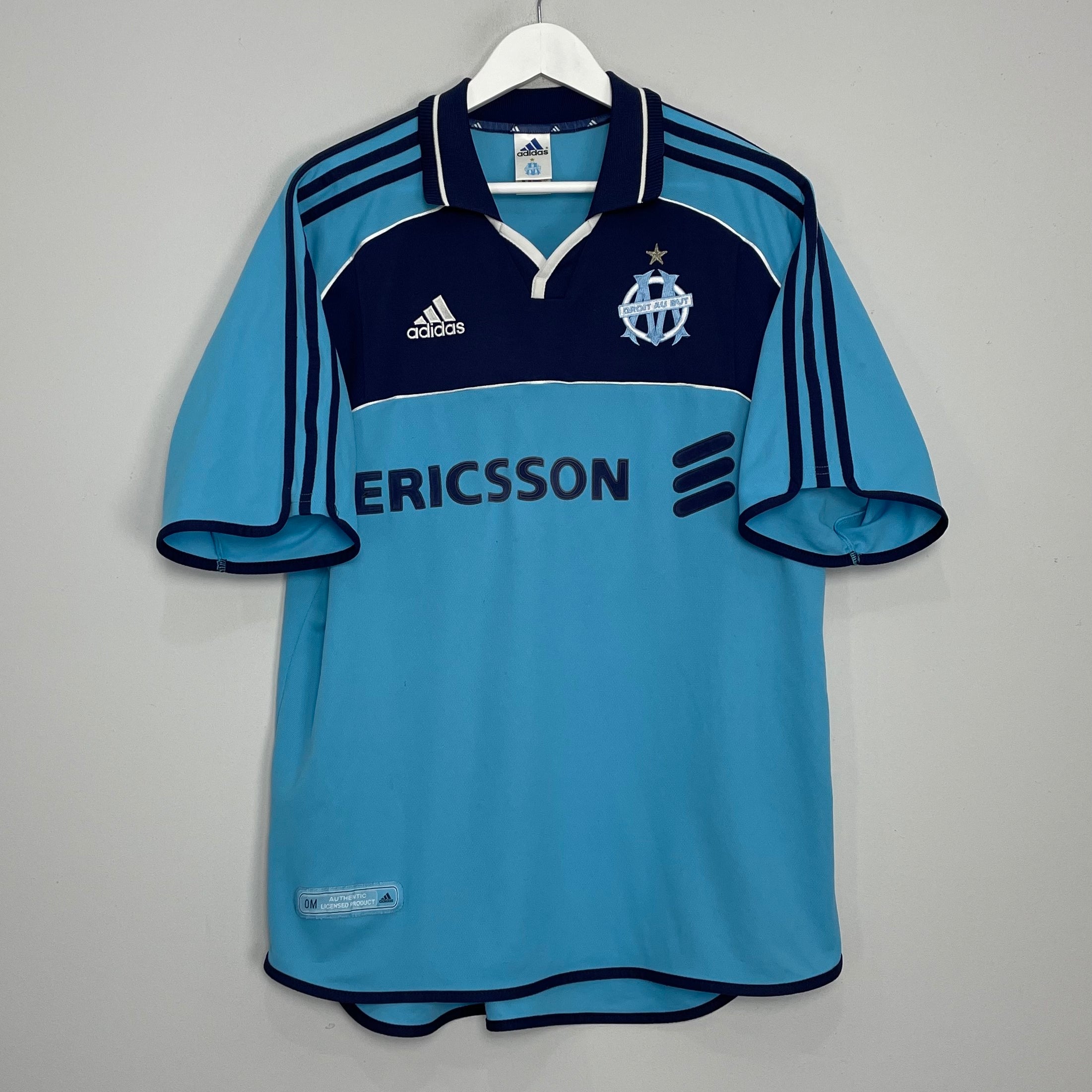 Shop 2000/01 MARSEILLE THIRD SHIRT (L) ADIDAS, classic football shirts, vintage football shirts & retro soccer jerseys at Cult Kits
