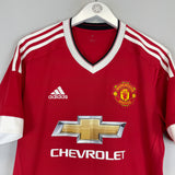 2015/16 MANCHESTER UNITED MEMPHIS #7 HOME SHIRT (M) ADIDAS