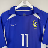 2002/04 BRAZIL RONALDINHO #11 AWAY SHIRT (M) NIKE