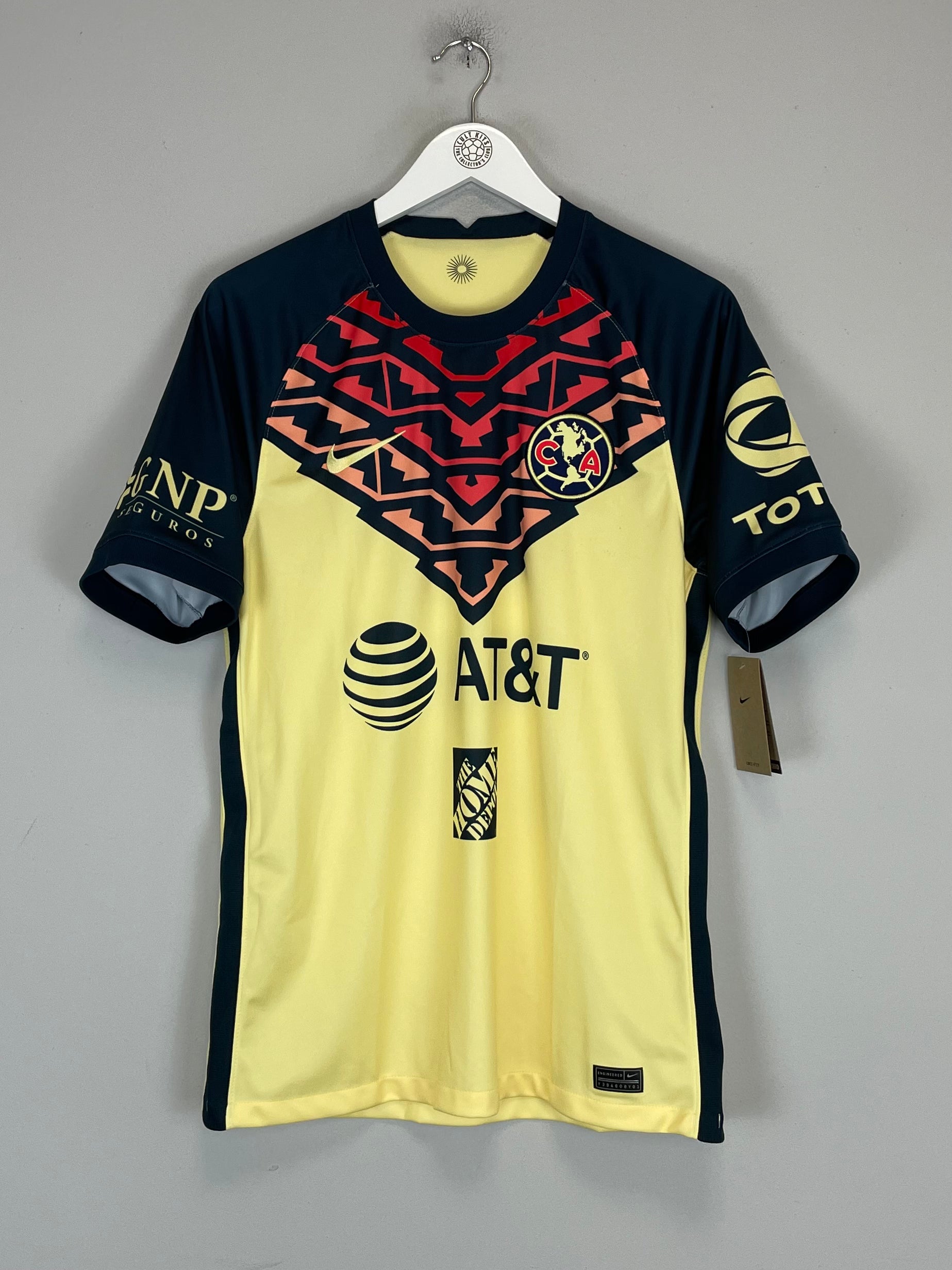Shop 2021/22 CLUB AMERICA *BNWT* HOME SHIRT (M) NIKE, classic football shirts, vintage football shirts & retro soccer jerseys at Cult Kits