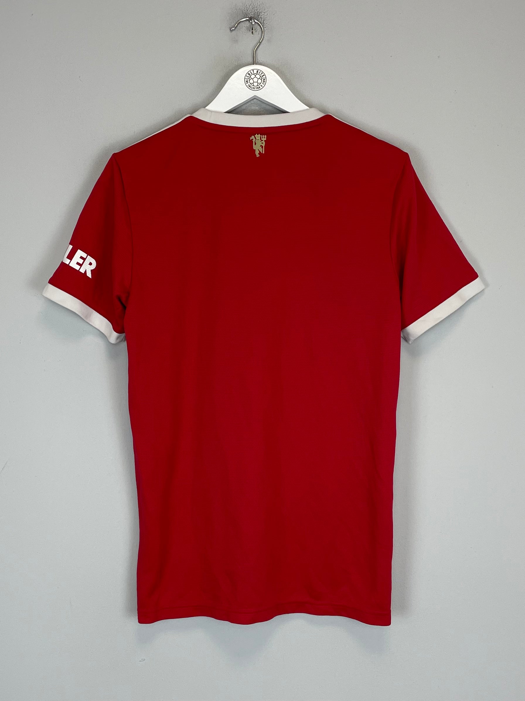 Shop 2021/22 MANCHESTER UNITED HOME SHIRT (M) ADIDAS, classic football shirts, vintage football shirts & retro soccer jerseys at Cult Kits
