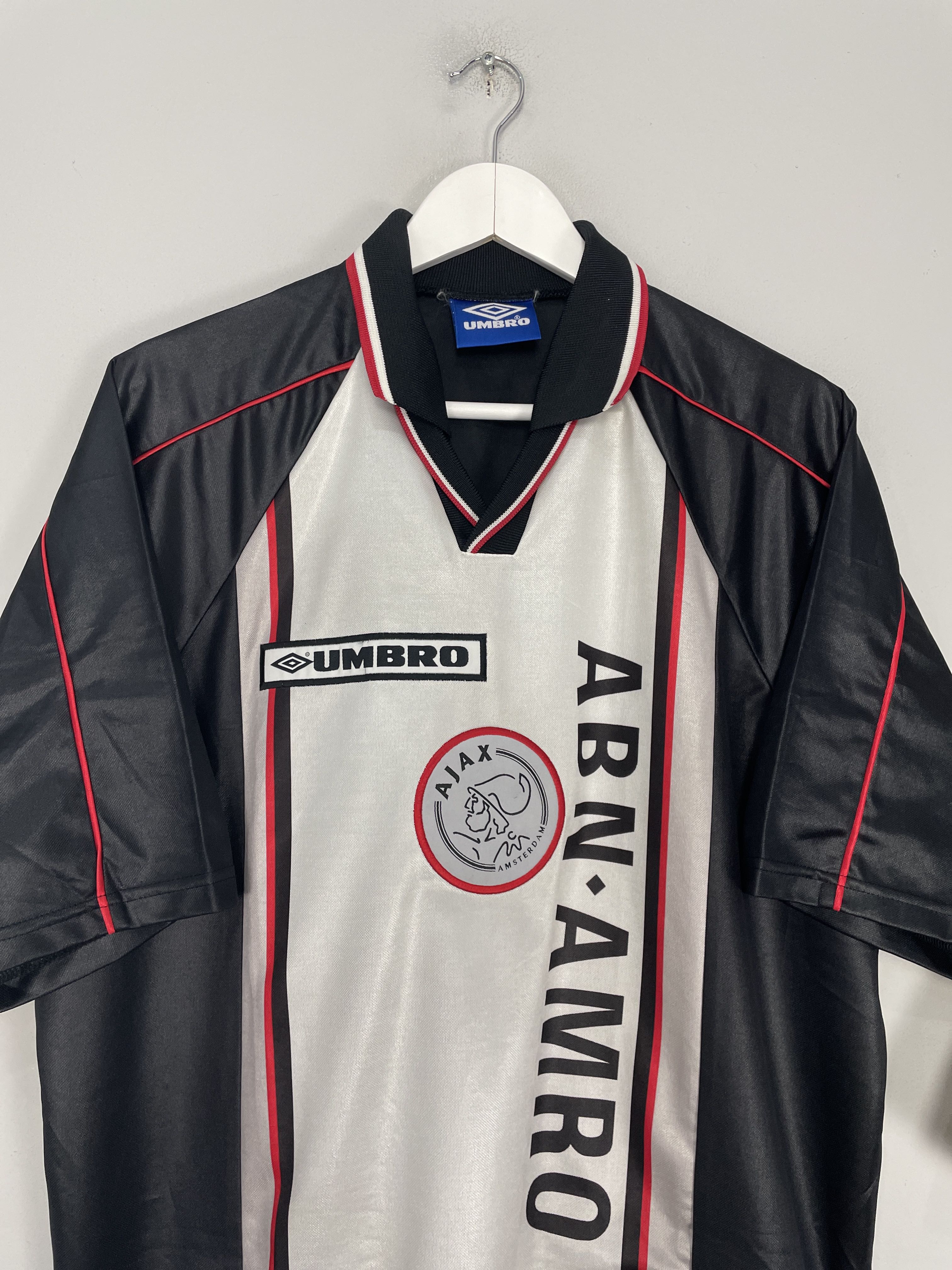 Shop 1998/99 AJAX *BNWT* AWAY SHIRT (XL) UMBRO, classic football shirts, vintage football shirts & retro soccer jerseys at Cult Kits