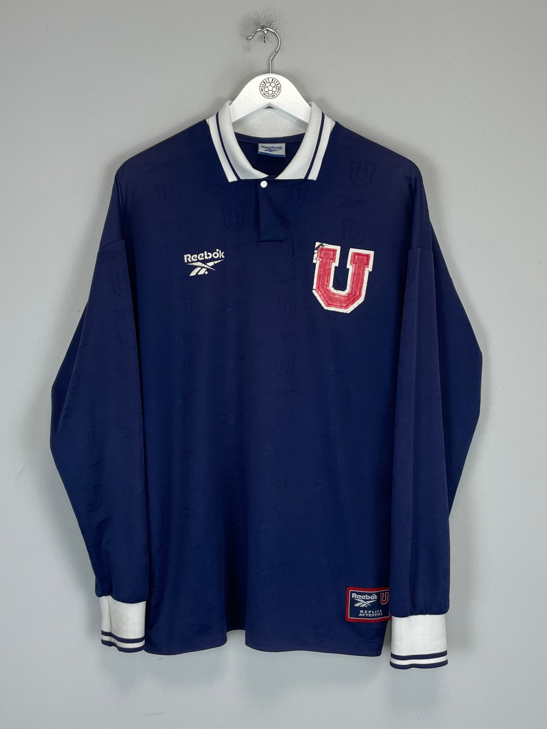 Shop 1998/99 UNIVERSIDAD DE CHILE L/S HOME SHIRT (L) REEBOK, classic football shirts, vintage football shirts & retro soccer jerseys at Cult Kits
