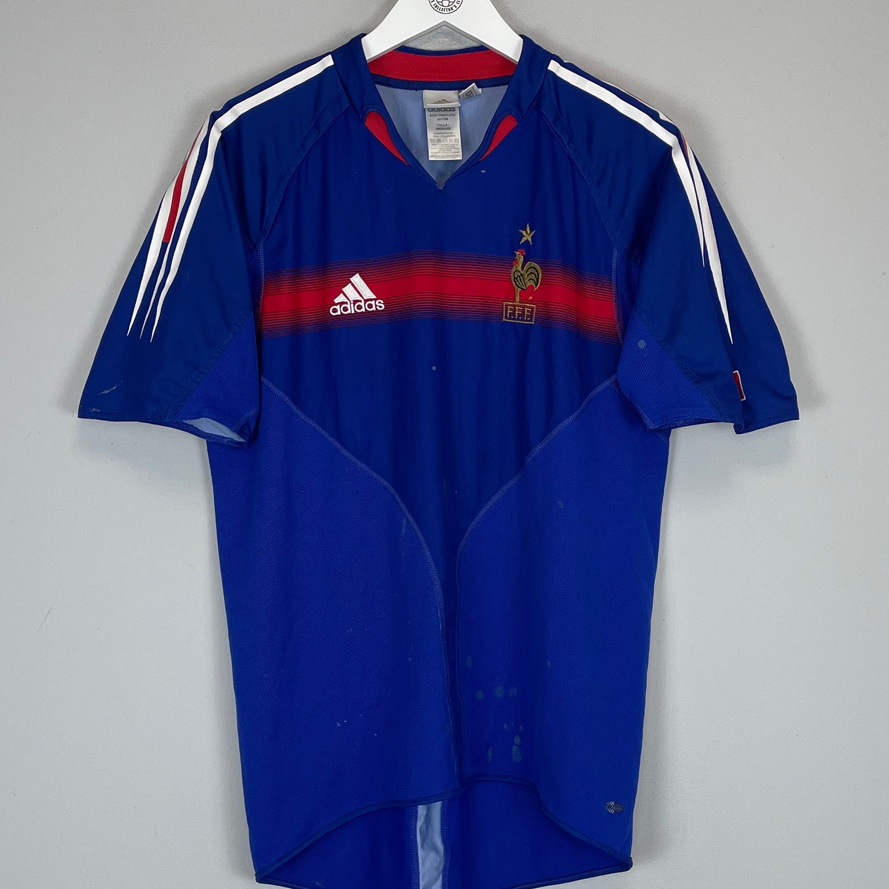 Shop 2004/05 FRANCE HOME SHIRT (M) ADIDAS, classic football shirts, vintage football shirts & retro soccer jerseys at Cult Kits