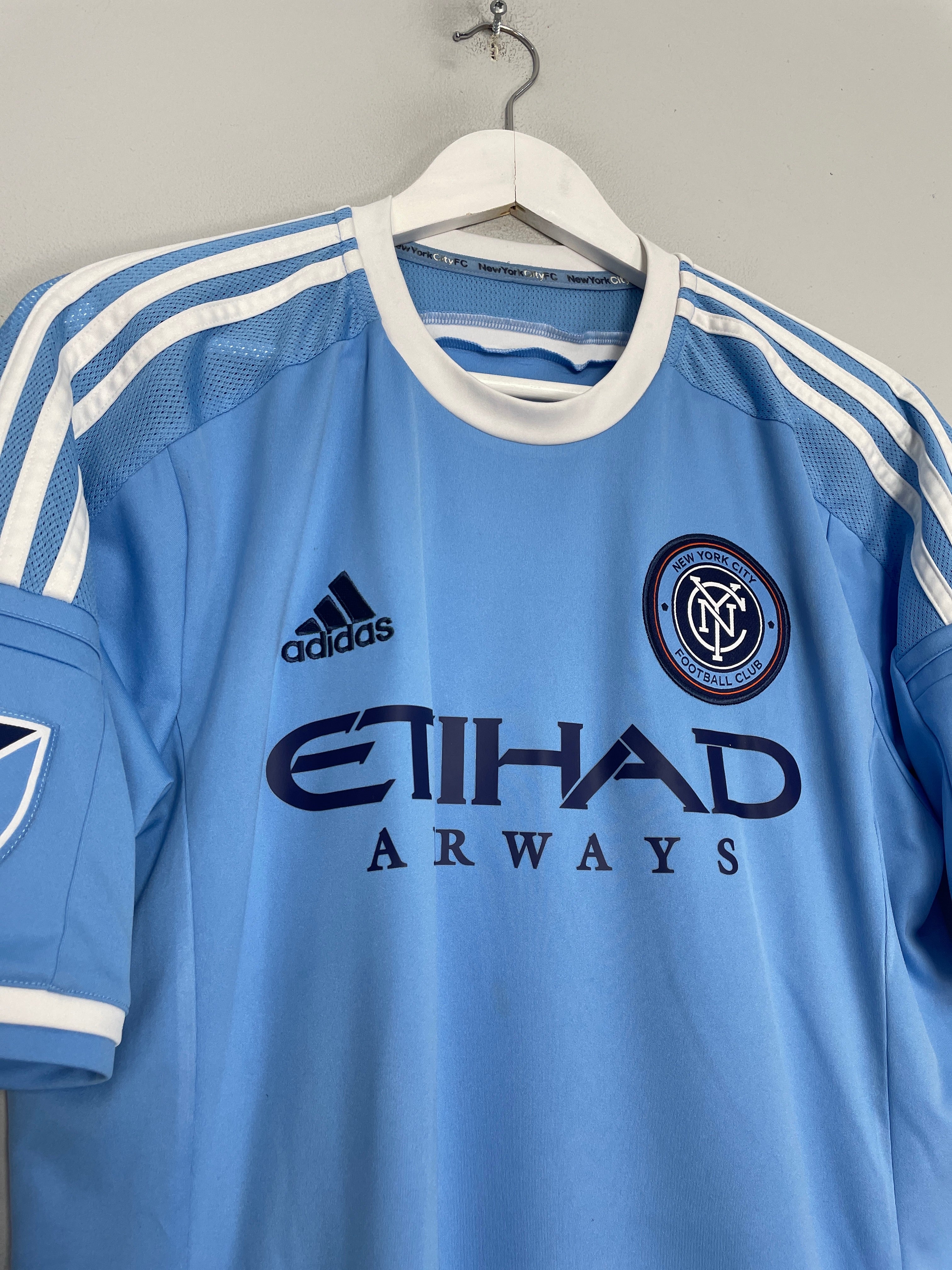Shop 2015/16 NEW YORK CITY PIRLO #21 HOME SHIRT (M) ADIDAS, classic football shirts, vintage football shirts & retro soccer jerseys at Cult Kits