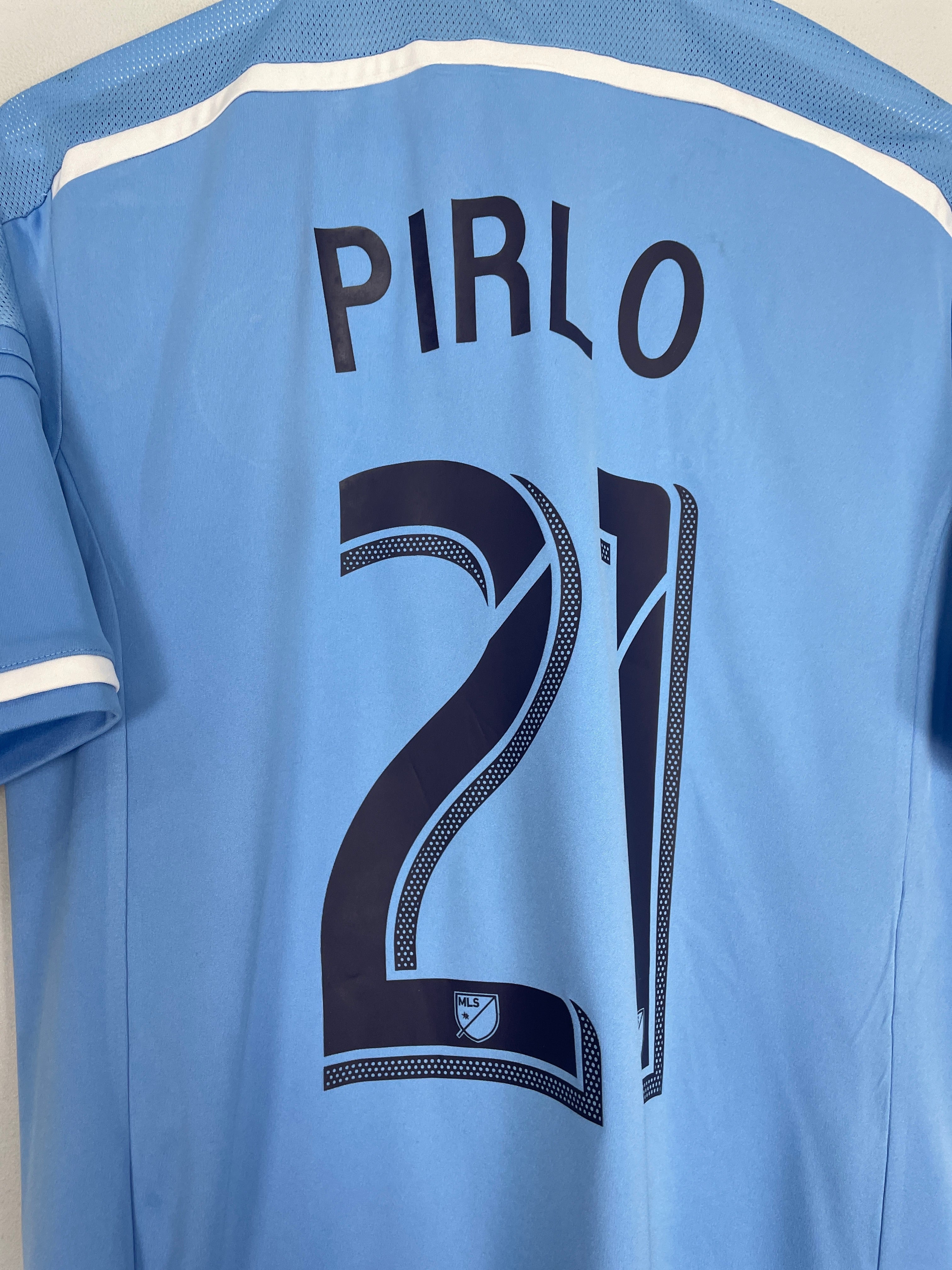 Shop 2015/16 NEW YORK CITY PIRLO #21 HOME SHIRT (M) ADIDAS, classic football shirts, vintage football shirts & retro soccer jerseys at Cult Kits