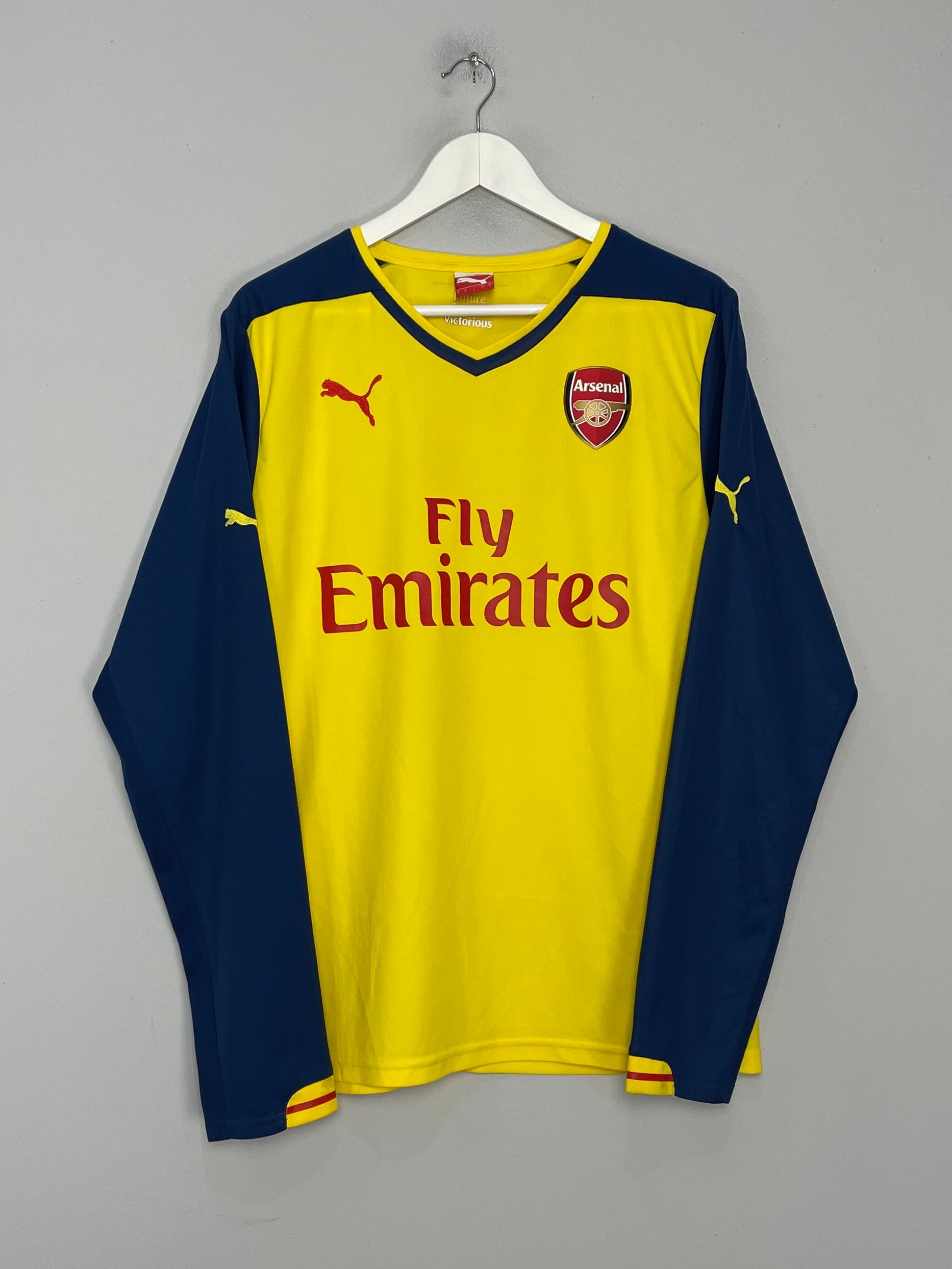 Shop 2014/15 ARSENAL OZIL #11 L/S AWAY SHIRT (L) PUMA, classic football shirts, vintage football shirts & retro soccer jerseys at Cult Kits