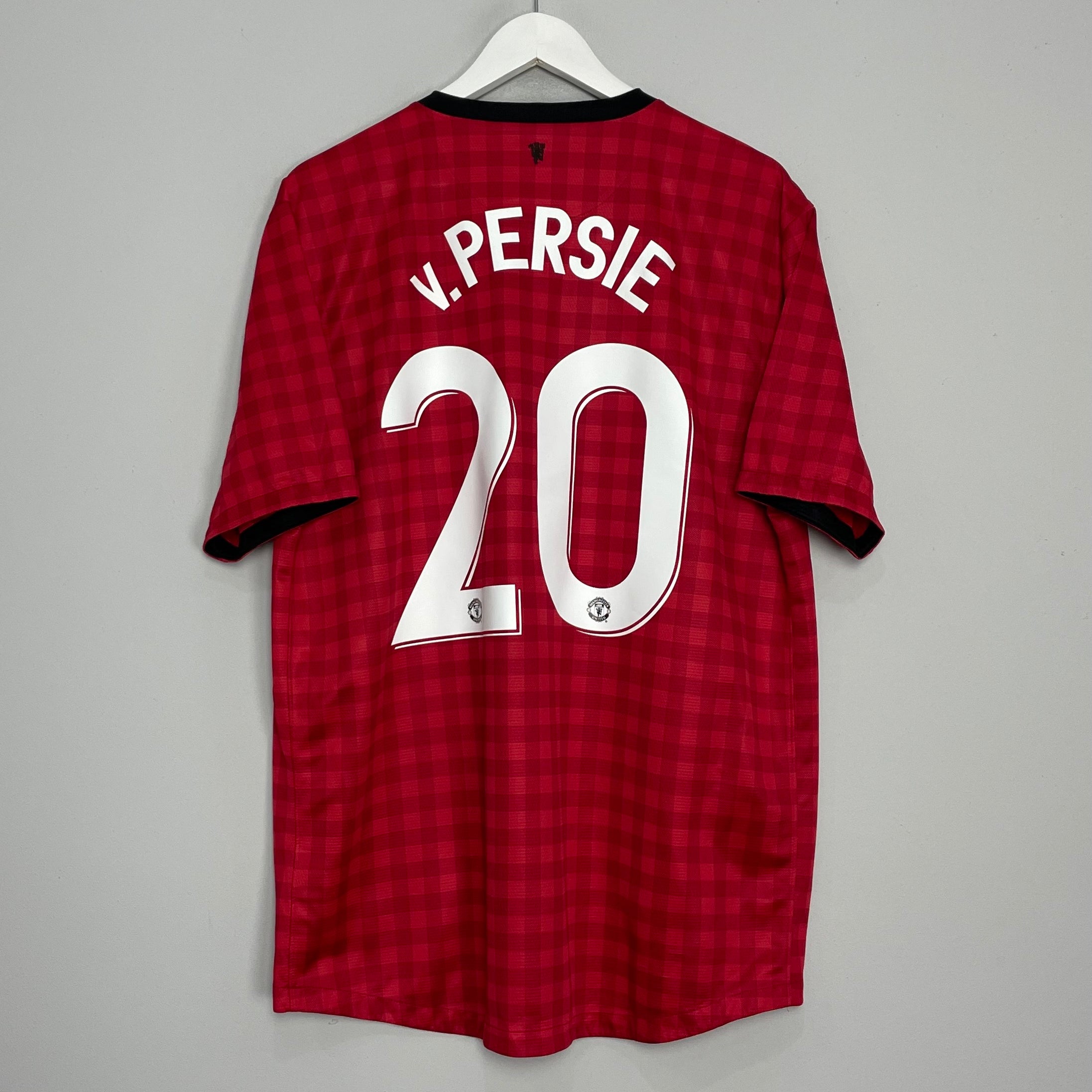 Shop 2012/13 MANCHESTER UNITED V.PERSIE #20 HOME SHIRT (XL) NIKE, classic football shirts, vintage football shirts & retro soccer jerseys at Cult Kits