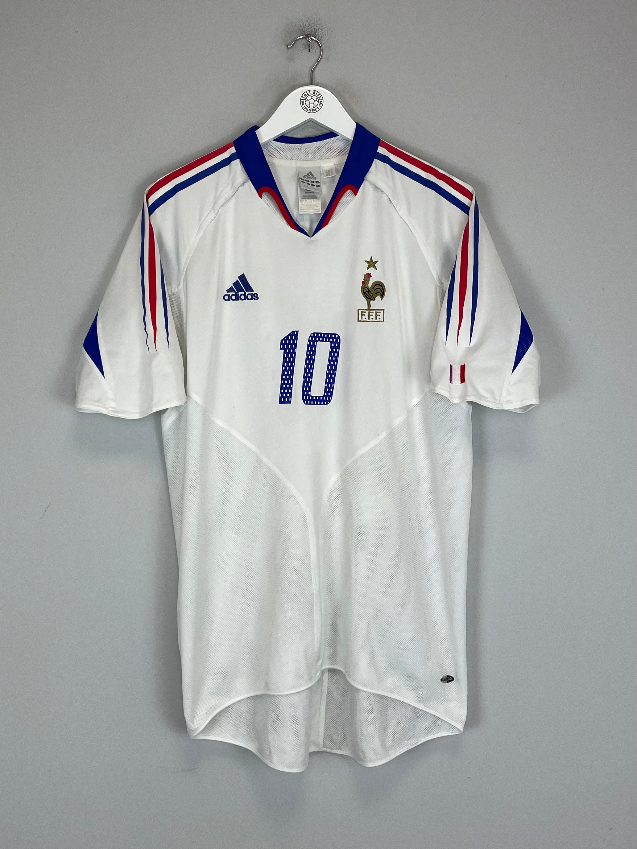 Shop 2004/06 FRANCE ZIDANE #10 AWAY SHIRT (L) ADIDAS, classic football shirts, vintage football shirts & retro soccer jerseys at Cult Kits