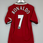 Shop 2004/05 MANCHESTER UNITED RONALDO #7 HOME SHIRT (S) NIKE, classic football shirts, vintage football shirts & retro soccer jerseys at Cult Kits