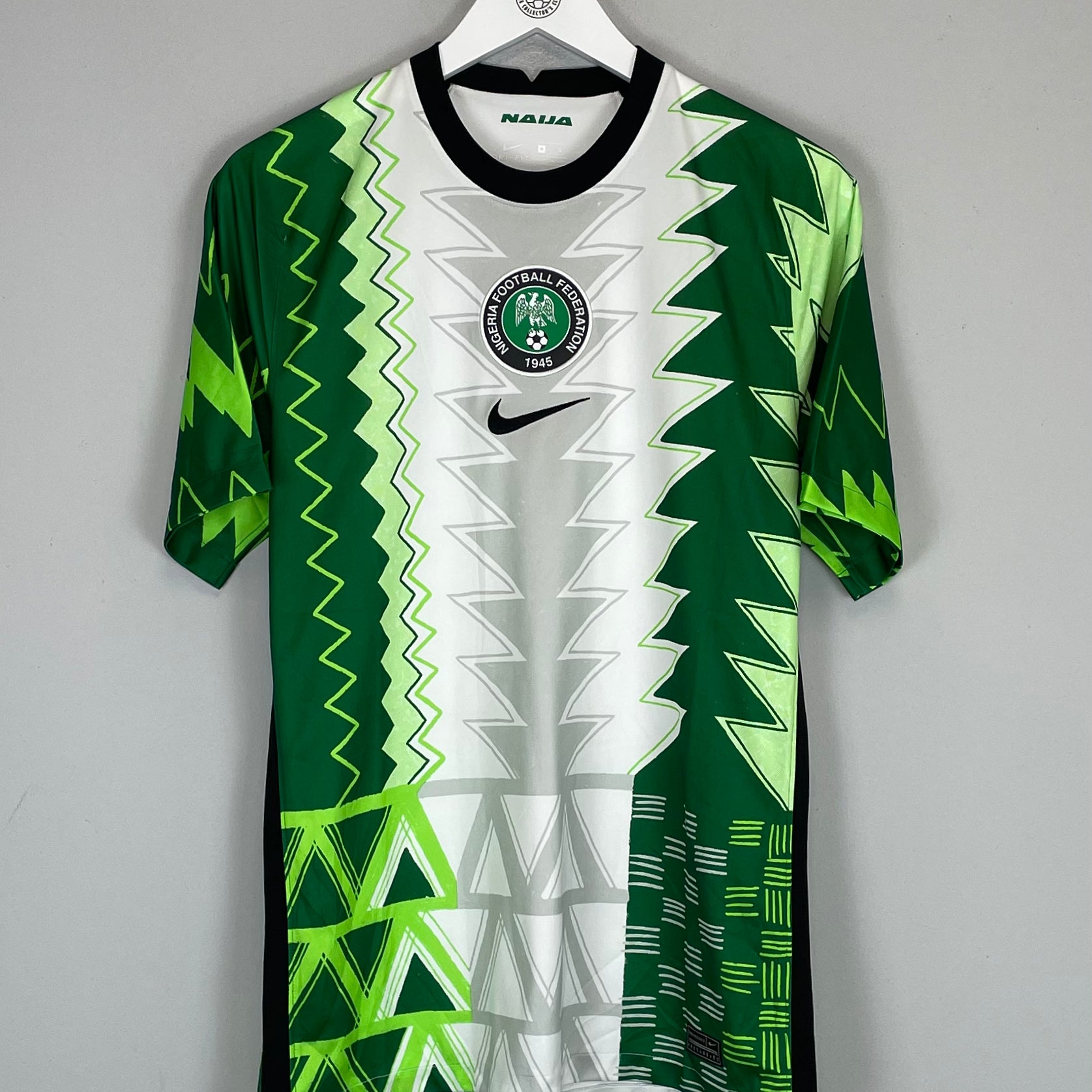 Shop 2020/21 NIGERIA HOME SHIRT (M) NIKE, classic football shirts, vintage football shirts & retro soccer jerseys at Cult Kits