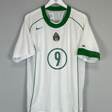 Shop 2004/06 MEXICO C.VELA #9 AWAY SHIRT (M) NIKE, classic football shirts, vintage football shirts & retro soccer jerseys at Cult Kits
