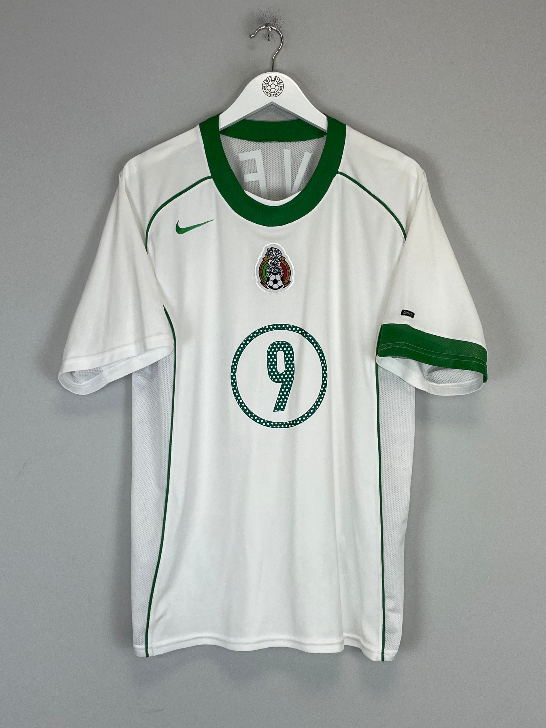 Shop 2004/06 MEXICO C.VELA #9 AWAY SHIRT (M) NIKE, classic football shirts, vintage football shirts & retro soccer jerseys at Cult Kits