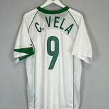 Shop 2004/06 MEXICO C.VELA #9 AWAY SHIRT (M) NIKE, classic football shirts, vintage football shirts & retro soccer jerseys at Cult Kits