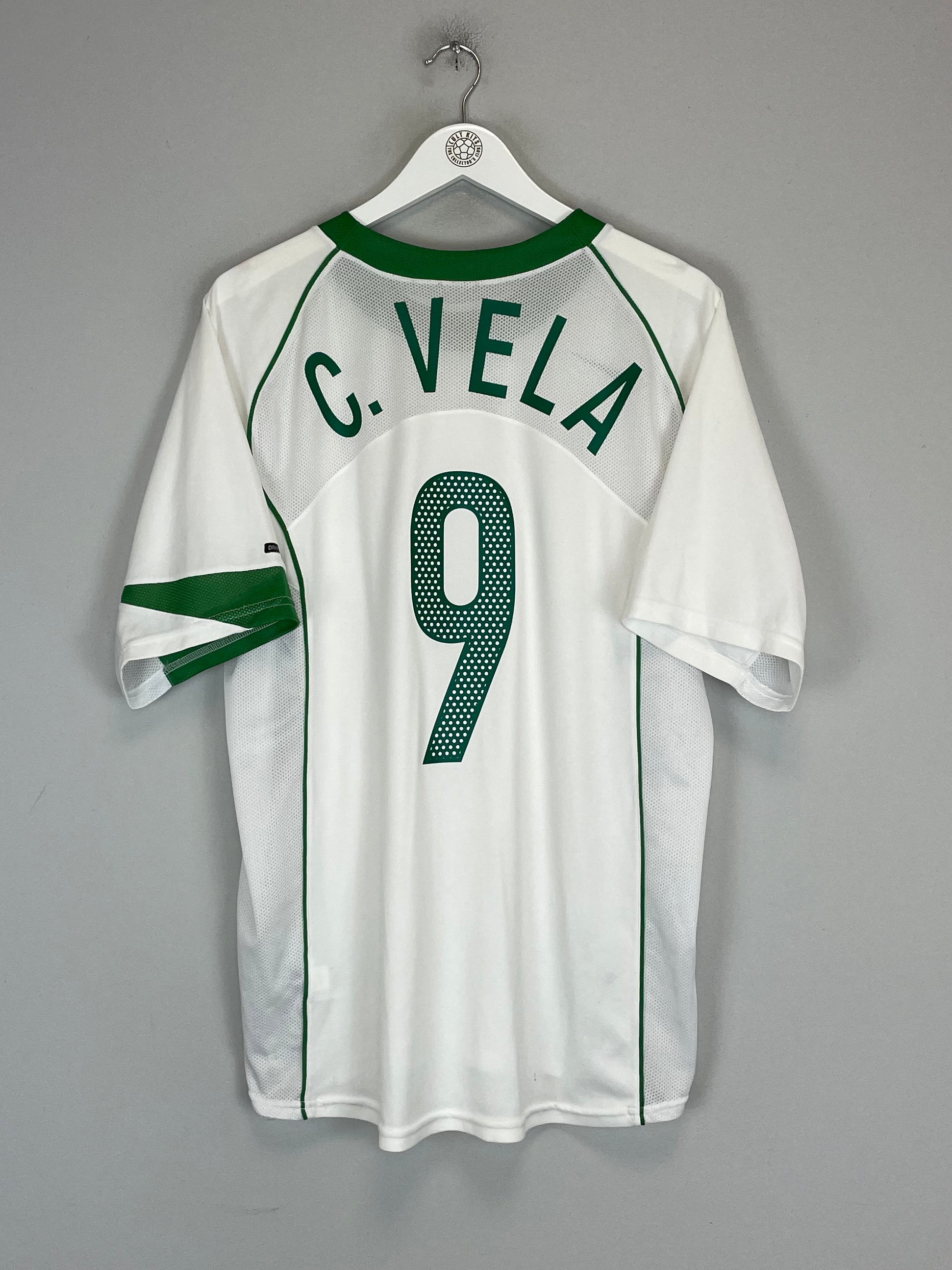 Shop 2004/06 MEXICO C.VELA #9 AWAY SHIRT (M) NIKE, classic football shirts, vintage football shirts & retro soccer jerseys at Cult Kits