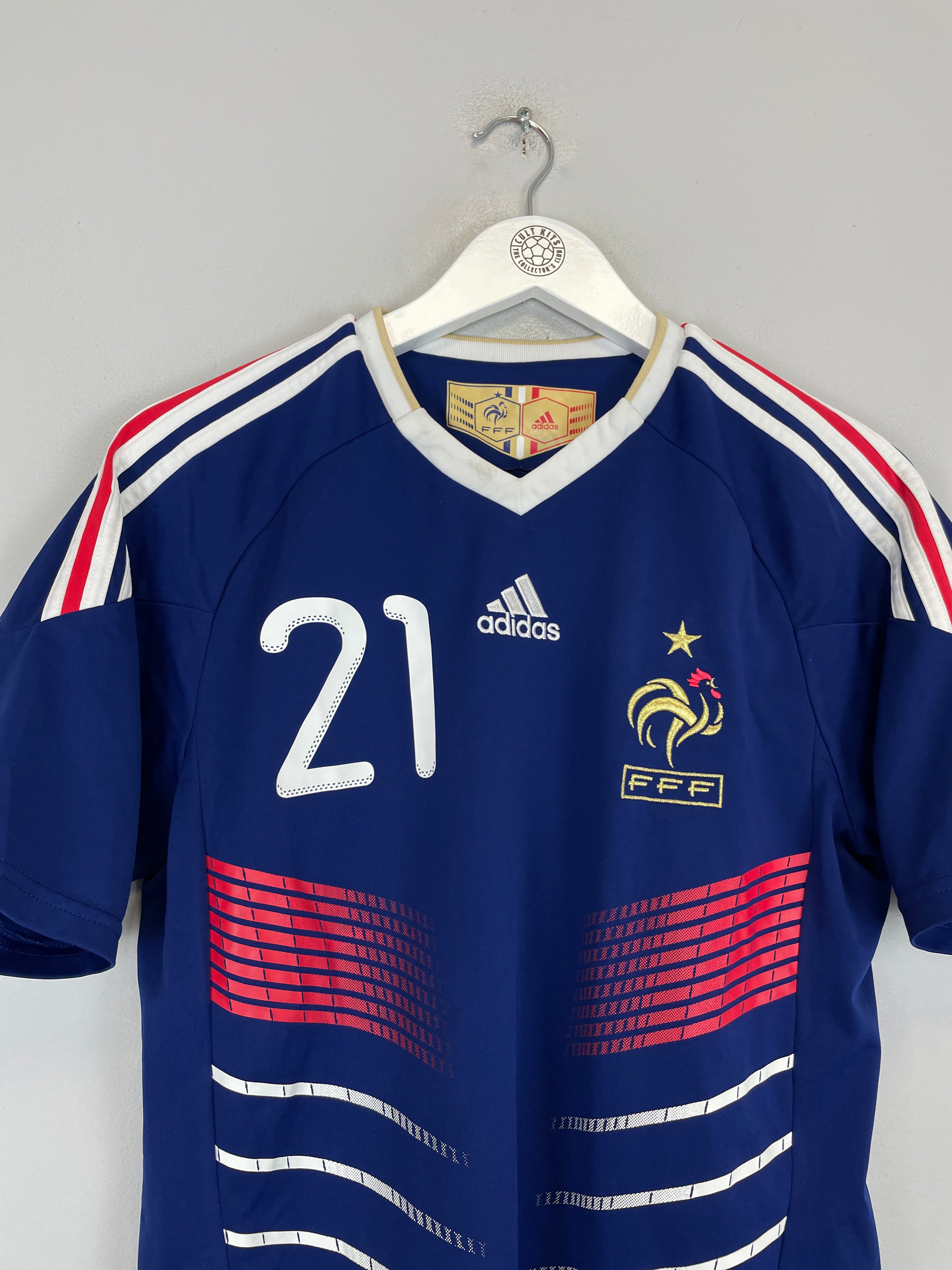 Shop 2009/10 FRANCE ANELKA #21 HOME SHIRT (S) ADIDAS, classic football shirts, vintage football shirts & retro soccer jerseys at Cult Kits