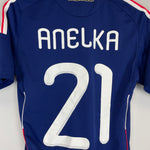 Shop 2009/10 FRANCE ANELKA #21 HOME SHIRT (S) ADIDAS, classic football shirts, vintage football shirts & retro soccer jerseys at Cult Kits