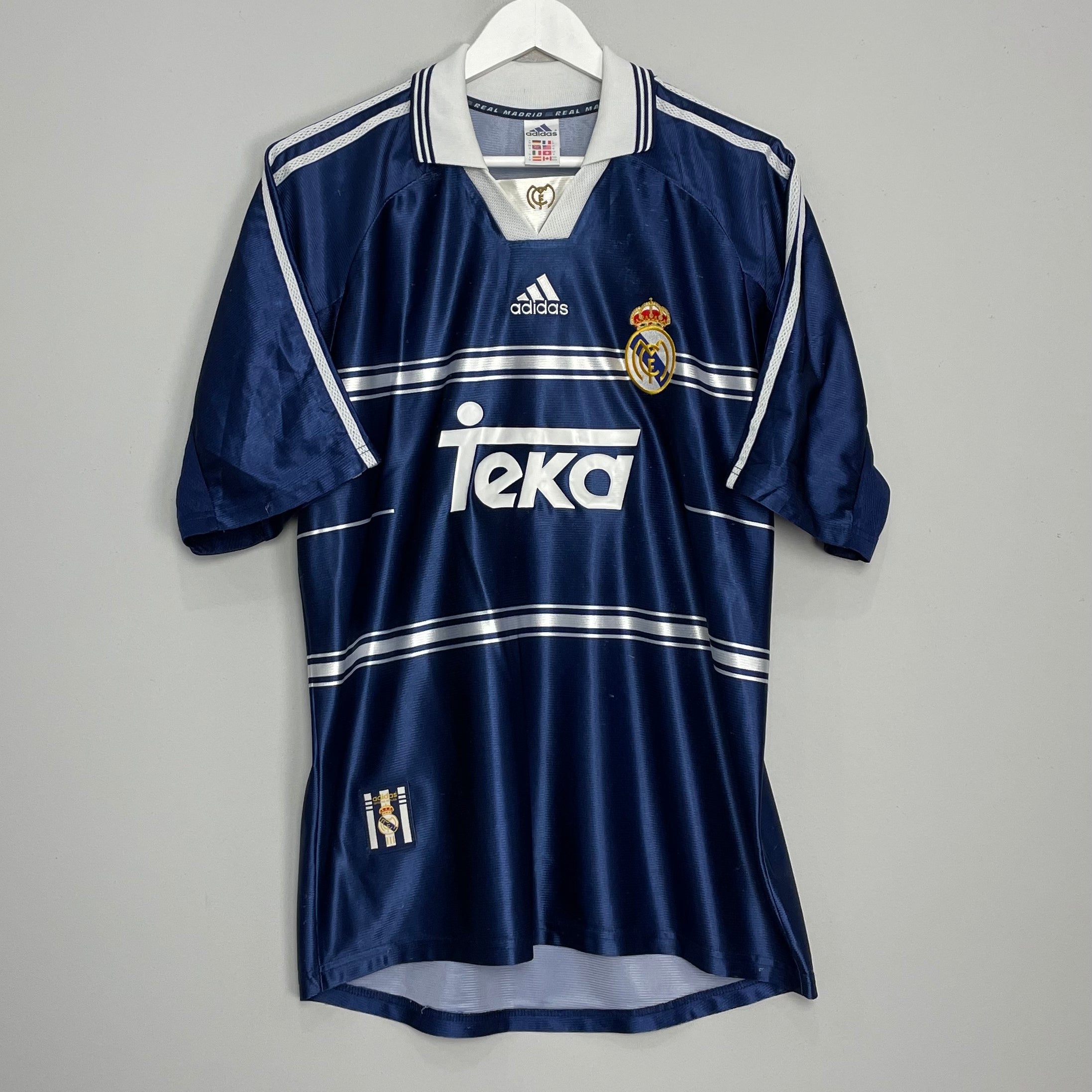Shop 1998/99 REAL MADRID AWAY SHIRT (M) ADIDAS, classic football shirts, vintage football shirts & retro soccer jerseys at Cult Kits