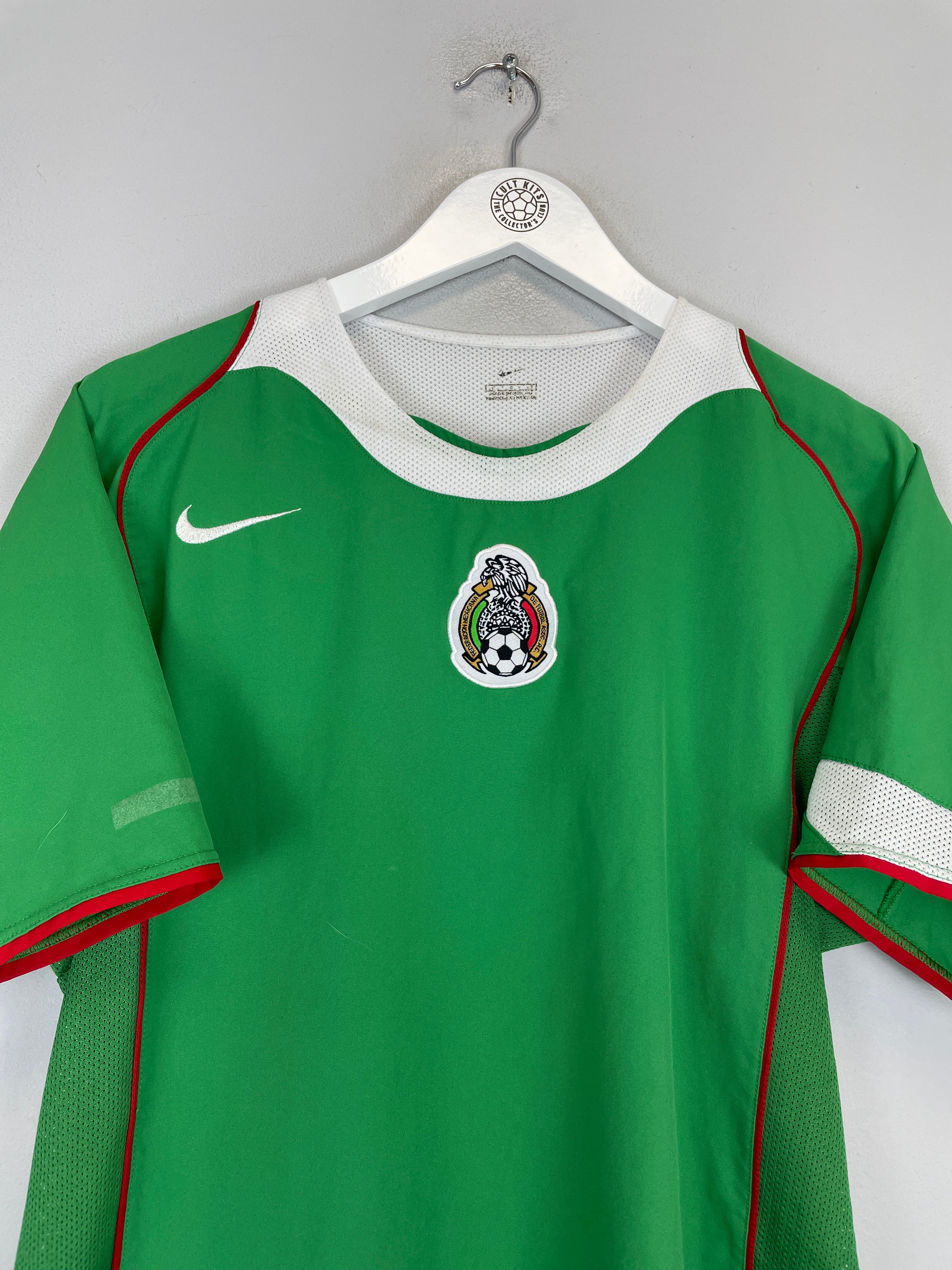 Shop 2004/06 MEXICO HOME SHIRT (L) NIKE, classic football shirts, vintage football shirts & retro soccer jerseys at Cult Kits
