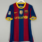 Shop 2010/11 BARCELONA MESSI #10 HOME SHIRT (M) NIKE, classic football shirts, vintage football shirts & retro soccer jerseys at Cult Kits