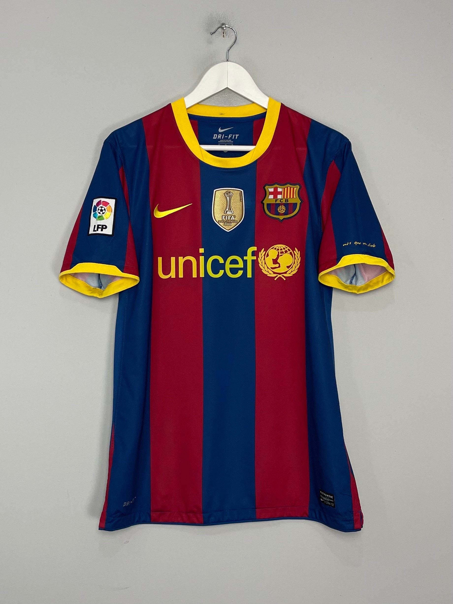 Shop 2010/11 BARCELONA MESSI #10 HOME SHIRT (M) NIKE, classic football shirts, vintage football shirts & retro soccer jerseys at Cult Kits