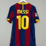 Shop 2010/11 BARCELONA MESSI #10 HOME SHIRT (M) NIKE, classic football shirts, vintage football shirts & retro soccer jerseys at Cult Kits