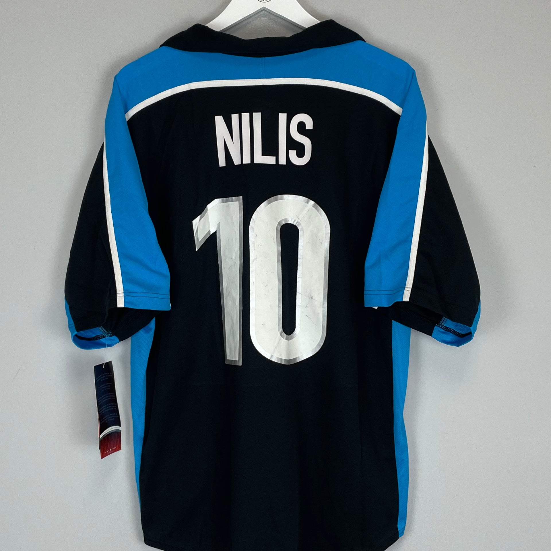Shop 1999/01 PSV NILIS #10 *BNWT* AWAY SHIRT (L) NIKE, classic football shirts, vintage football shirts & retro soccer jerseys at Cult Kits