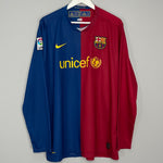 Shop 2008/10 BARCELONA MESSI #10 L/S HOME SHIRT (XL) NIKE, classic football shirts, vintage football shirts & retro soccer jerseys at Cult Kits