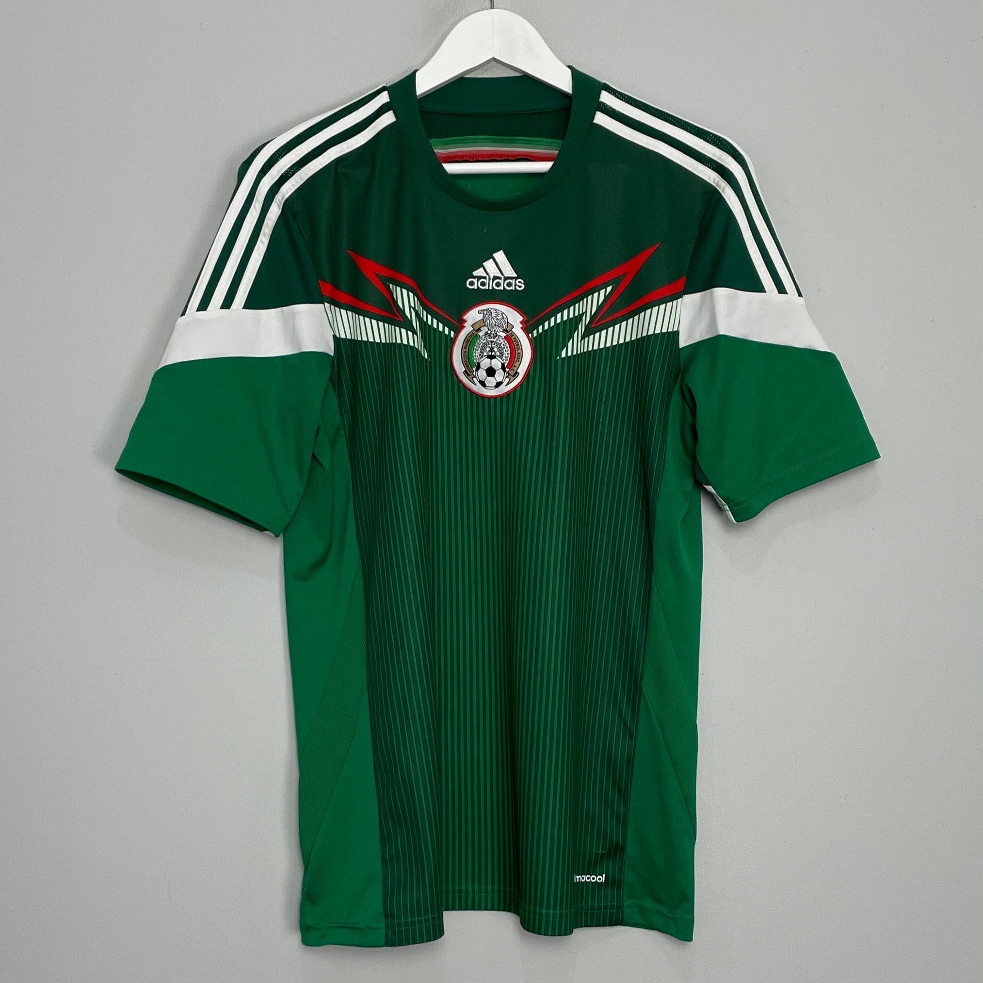 Shop 2014/15 MEXICO HOME SHIRT (M) ADIDAS, classic football shirts, vintage football shirts & retro soccer jerseys at Cult Kits