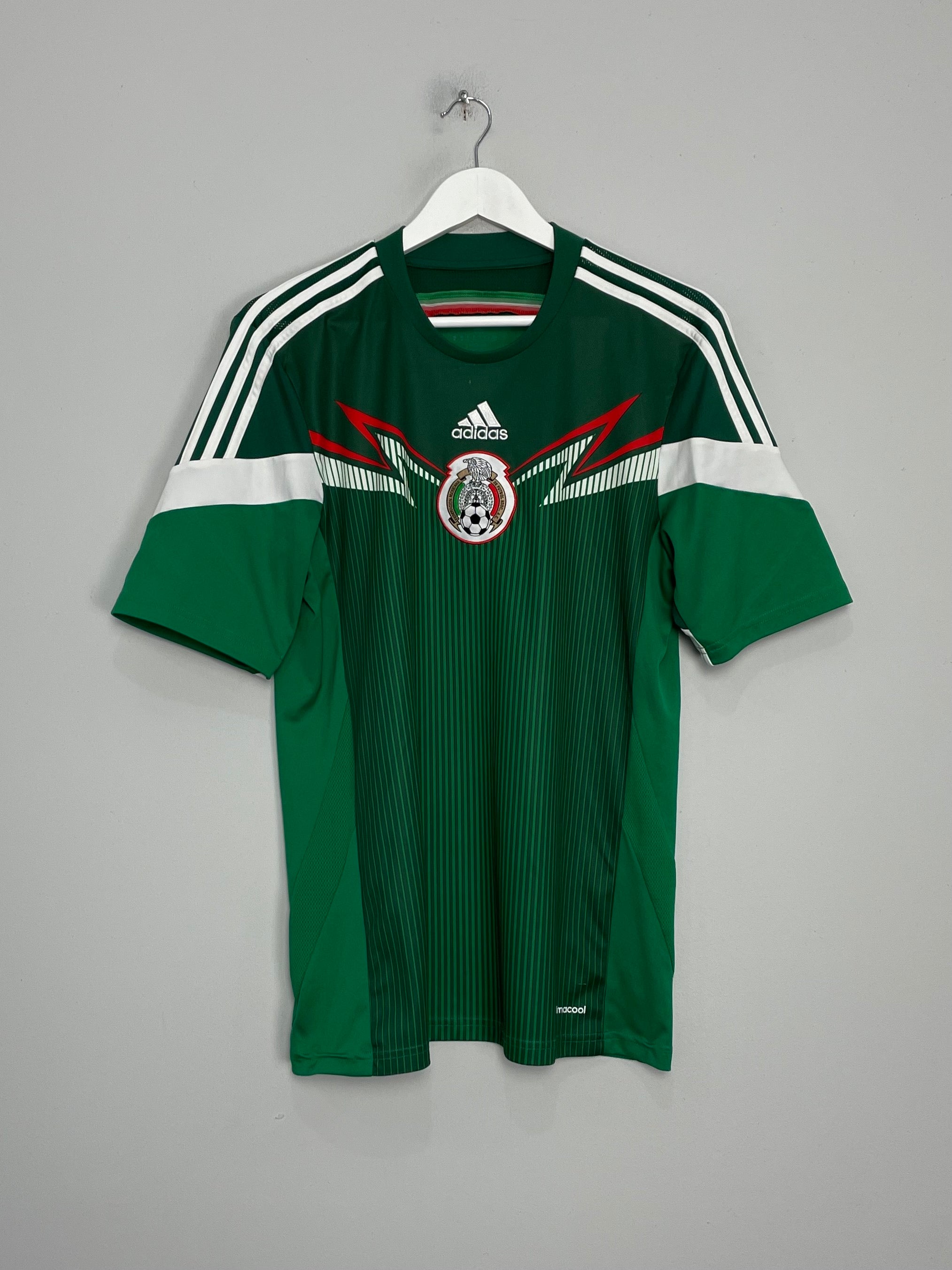 Shop 2014/15 MEXICO HOME SHIRT (M) ADIDAS, classic football shirts, vintage football shirts & retro soccer jerseys at Cult Kits