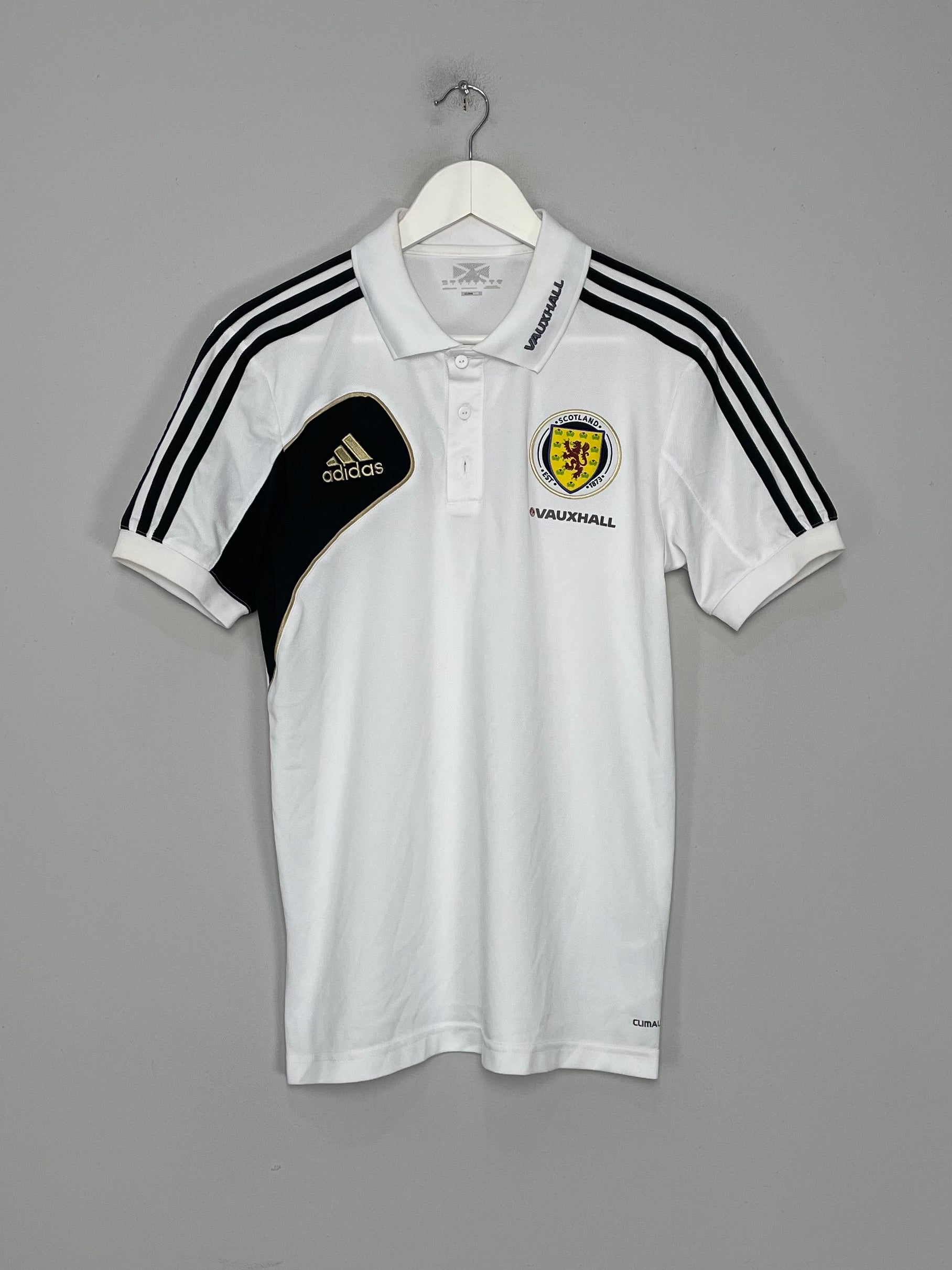 Shop 2011/12 SCOTLAND POLO SHIRT (S) ADIDAS, classic football shirts, vintage football shirts & retro soccer jerseys at Cult Kits