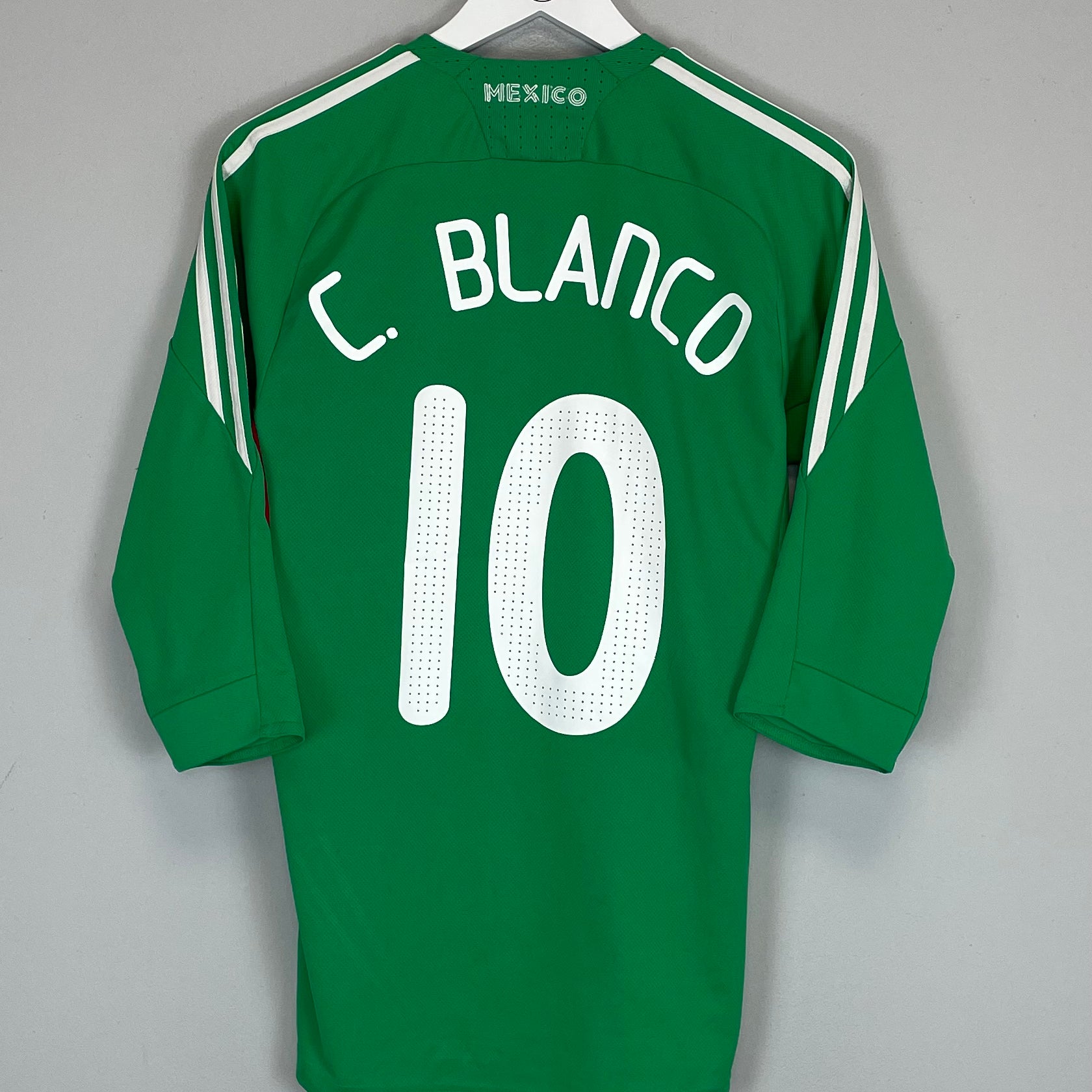Shop 2008/09 MEXICO BLANCO #10 HOME SHIRT (S) ADIDAS, classic football shirts, vintage football shirts & retro soccer jerseys at Cult Kits