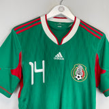 Shop 2010 MEXICO J.HERNANDEZ #14 HOME SHIRT (S) ADIDAS, classic football shirts, vintage football shirts & retro soccer jerseys at Cult Kits