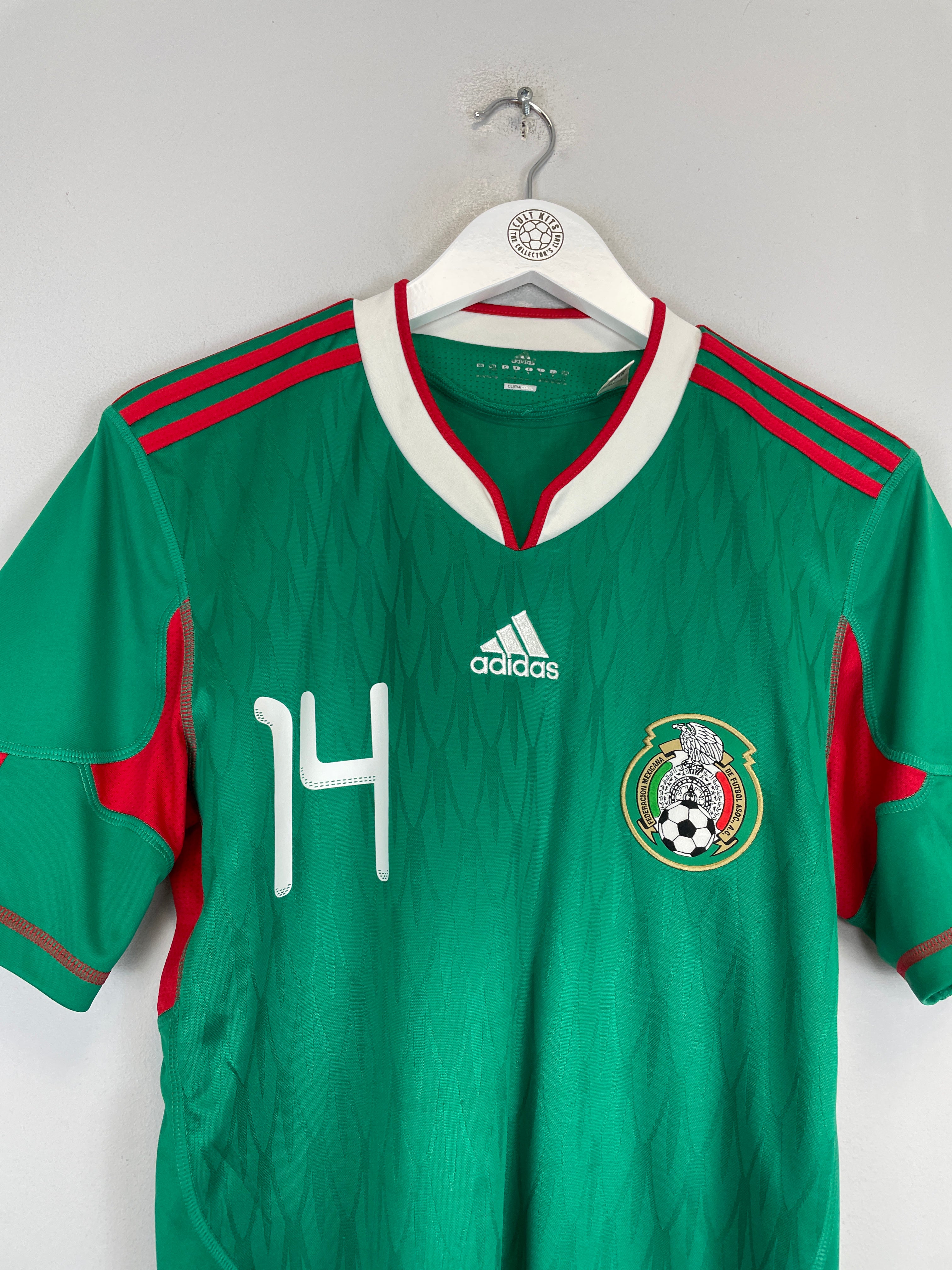 Shop 2010 MEXICO J.HERNANDEZ #14 HOME SHIRT (S) ADIDAS, classic football shirts, vintage football shirts & retro soccer jerseys at Cult Kits