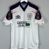 Shop 1998/99 ENGLAND TRAINING SHIRT (M) UMBRO, classic football shirts, vintage football shirts & retro soccer jerseys at Cult Kits