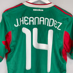 Shop 2010 MEXICO J.HERNANDEZ #14 HOME SHIRT (S) ADIDAS, classic football shirts, vintage football shirts & retro soccer jerseys at Cult Kits