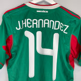Shop 2010 MEXICO J.HERNANDEZ #14 HOME SHIRT (S) ADIDAS, classic football shirts, vintage football shirts & retro soccer jerseys at Cult Kits