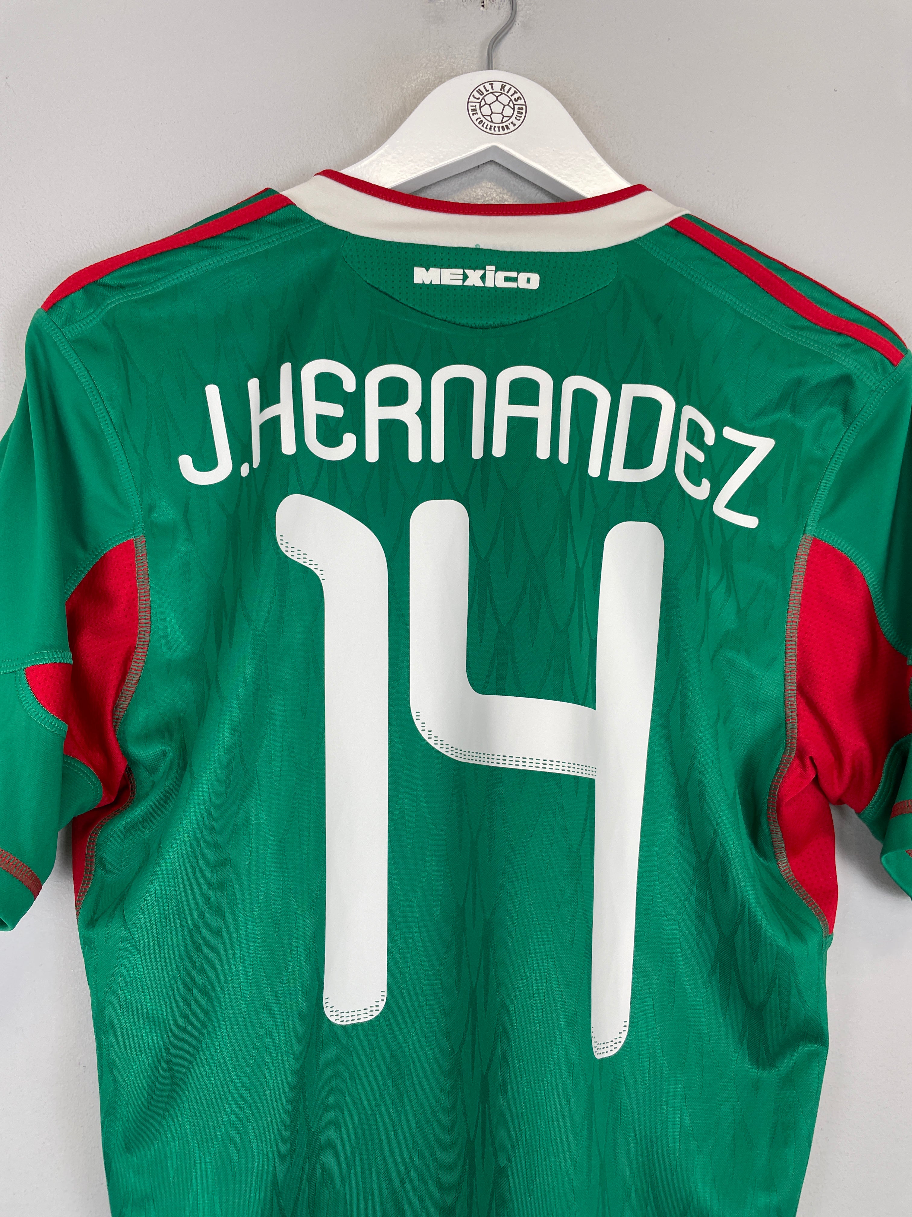 Shop 2010 MEXICO J.HERNANDEZ #14 HOME SHIRT (S) ADIDAS, classic football shirts, vintage football shirts & retro soccer jerseys at Cult Kits