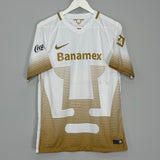 Shop 2015/16 UNAM PUMAS HACHITA #10 HOME SHIRT (M) NIKE, classic football shirts, vintage football shirts & retro soccer jerseys at Cult Kits