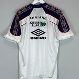 Shop 1998/99 ENGLAND TRAINING SHIRT (M) UMBRO, classic football shirts, vintage football shirts & retro soccer jerseys at Cult Kits