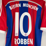 Shop 2014/15 BAYERN MUNICH ROBBEN #10 HOME SHIRT (L) ADIDAS, classic football shirts, vintage football shirts & retro soccer jerseys at Cult Kits