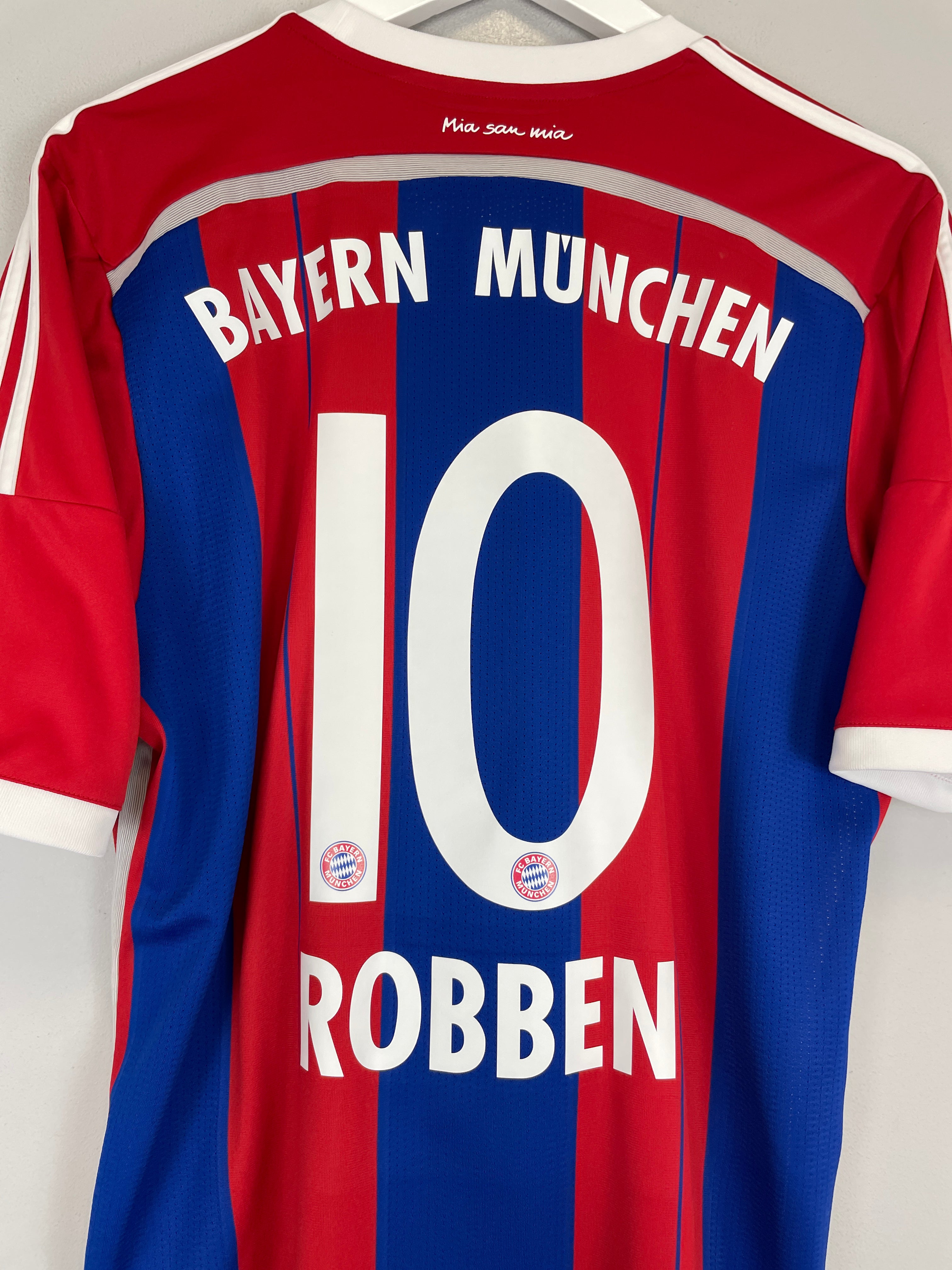Shop 2014/15 BAYERN MUNICH ROBBEN #10 HOME SHIRT (L) ADIDAS, classic football shirts, vintage football shirts & retro soccer jerseys at Cult Kits