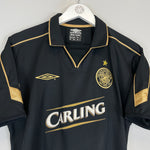 Shop 2003/04 CELTIC LARSSON #7 AWAY SHIRT (M) UMBRO, classic football shirts, vintage football shirts & retro soccer jerseys at Cult Kits
