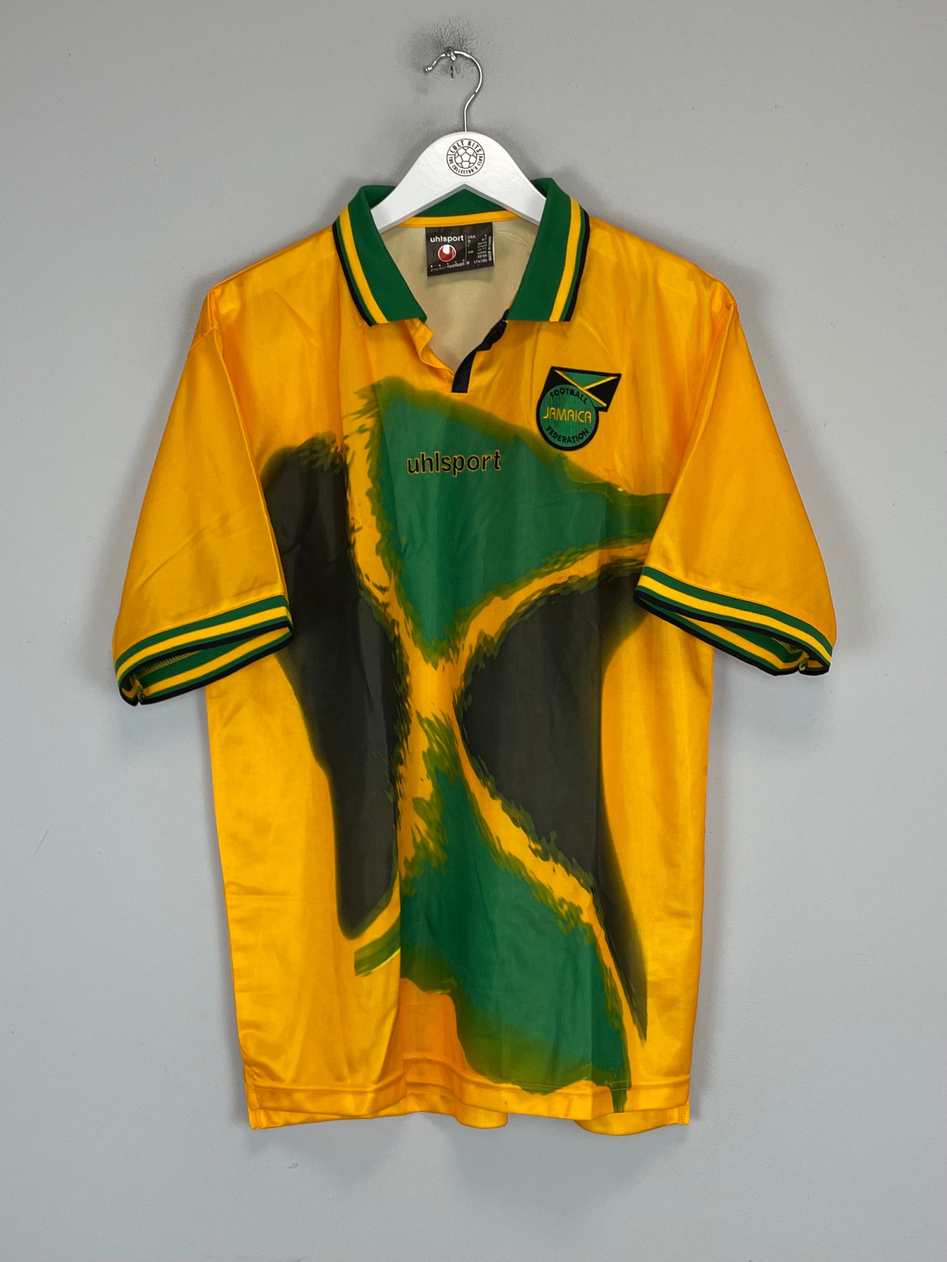 Shop 2002/04 JAMAICA HOME SHIRT (L) UHLSPORT, classic football shirts, vintage football shirts & retro soccer jerseys at Cult Kits